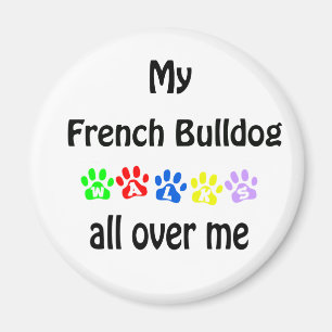 French Bulldog Walking Design Magnet