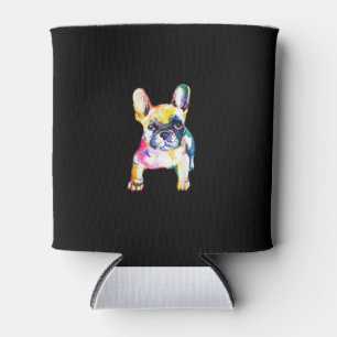 French Bulldog Watercolor Hand Zeichnend Geschenk Dosenkühler