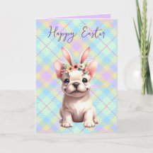 French Bulldog Watercolor Ostercard