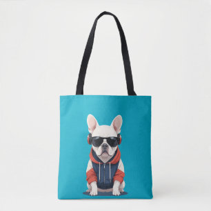French Bulldog Wear Hoodie Funny Cool Music