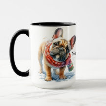 French Bulldog Weihnachtscup der Tasse