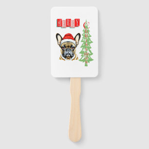 French Bulldog Weihnachtsgeschenk Fächer