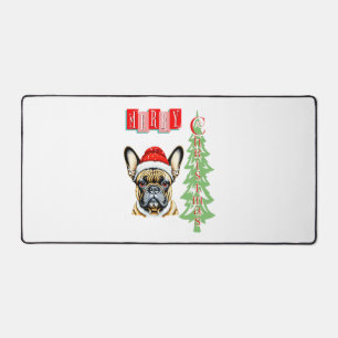 French Bulldog Weihnachtsgeschenk Schreibtischunterlage