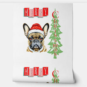 French Bulldog Weihnachtsgeschenk Tapete