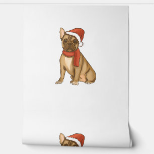 French Bulldog Weihnachtsmannmütze - Funny Christm Tapete