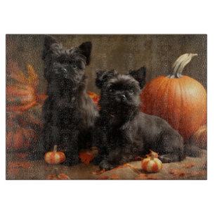 French Bulldog Welpe Autumn Delight Pumpen Schneidebrett