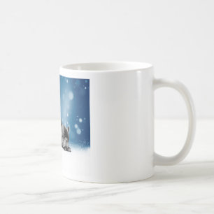 French Bulldog Welppies - Schneefreude-Weihnachtsm Kaffeetasse