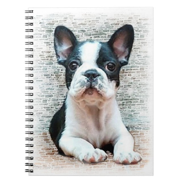 French Bulldog Wendelheft Notizblock (Vorderseite)