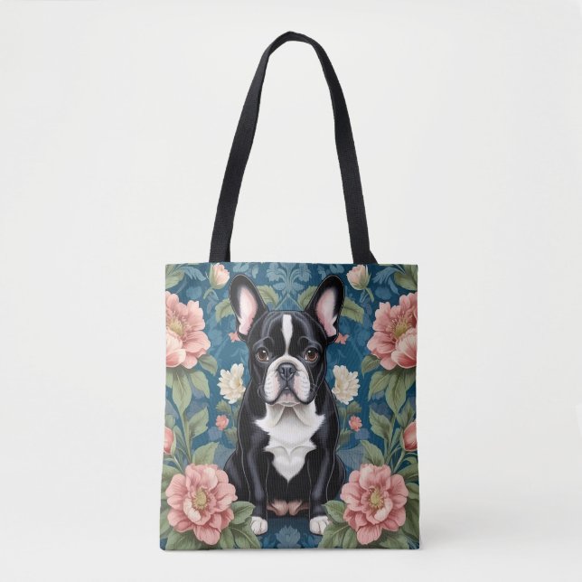 French Bulldog William Morris Inspirierte Floral (Vorderseite)