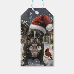 French Bulldog Winter Wonderland Christmas Joy Geschenkanhänger