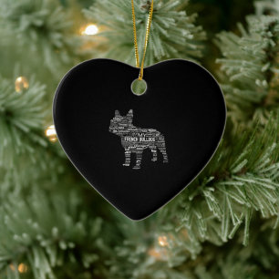 French Bulldog Words T Ways to Beschreibe My Frenc Keramik Ornament