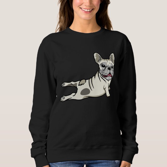 French Bulldog Yoga Frenchie Namaste Men Sweatshirt (Vorderseite)