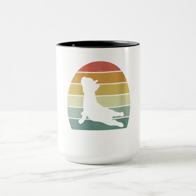 French Bulldog Yoga Fun Gift Tasse (Zentrum)