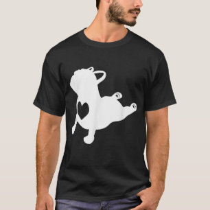 French Bulldog Yoga Liebe Herzstück Frenchie Worko T-Shirt