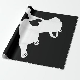 French Bulldog Yoga Pose Liebe Herzgeschenk Geschenkpapier