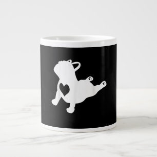 French Bulldog Yoga Pose Liebe Herzgeschenk Jumbo-Tasse