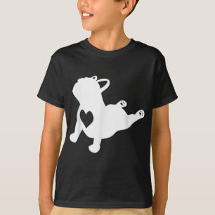 French Bulldog Yoga Pose Liebe Herzgeschenk T-Shirt