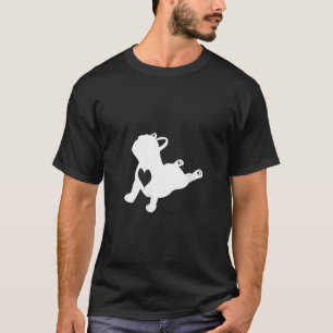 French Bulldog Yoga Pose Liebe Herzlich Willkommen T-Shirt