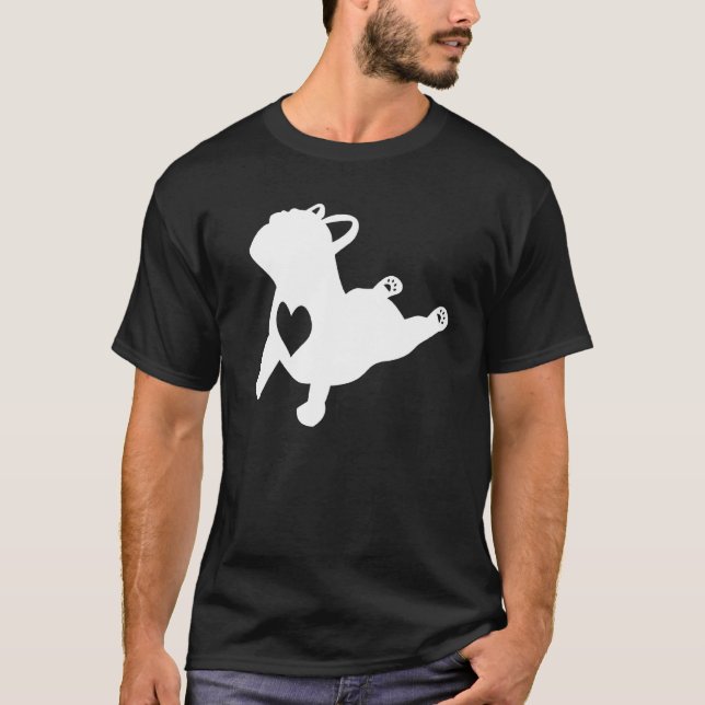 French Bulldog Yoga Pose Liebe Herzlich Willkommen T-Shirt (Vorderseite)