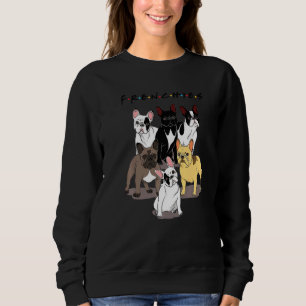 French Bulldogs Friends Frenchies Bulldog Mama Vat Sweatshirt
