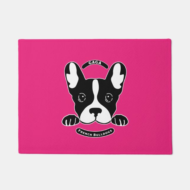 French Bulldogs - Funny Little Dog Gift Fußmatte (Vorderseite)