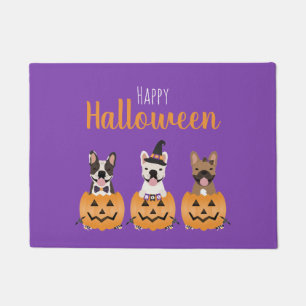 French Bulldogs Happy Halloween Fußmatte