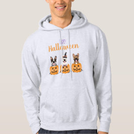 French Bulldogs Happy Halloween Hoodie