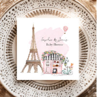 French Café Bonjour Bebe Paris Tea Baby Dusche