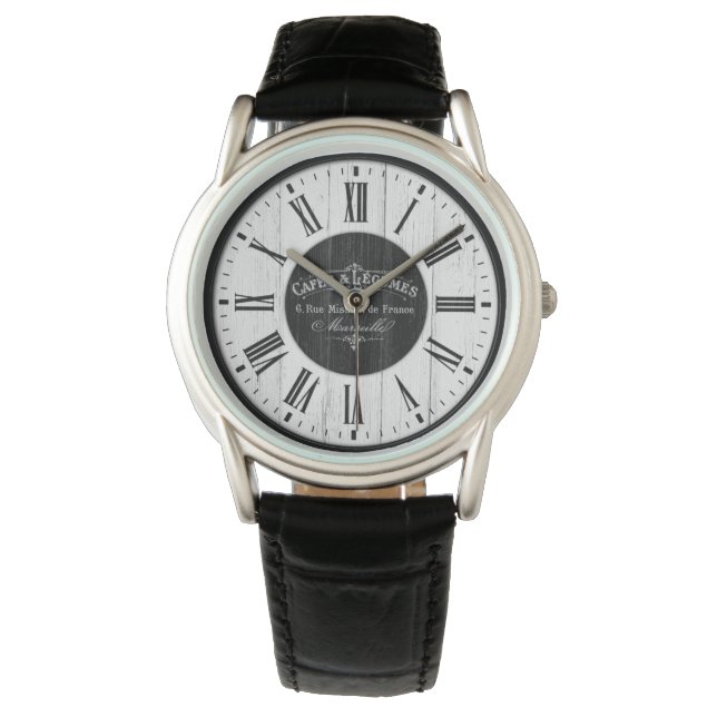 French Café Classic Retro Armbanduhr (Vorderseite)