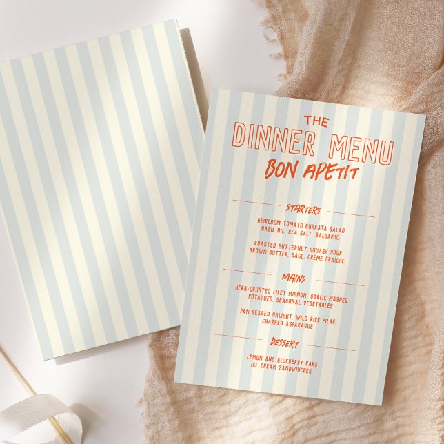 French Cafe Dinner Wedding Menu Template Programm (Von Creator hochgeladen)