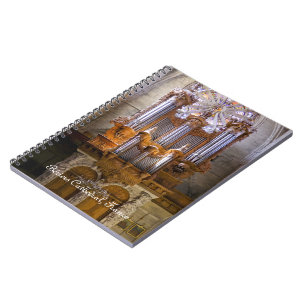 French cathedral organ notebook notizblock