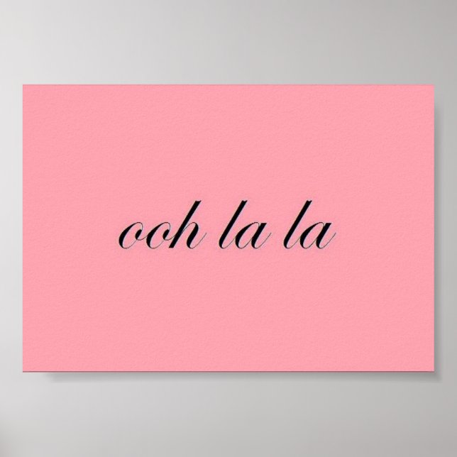 French Chic Poster (Vorne)