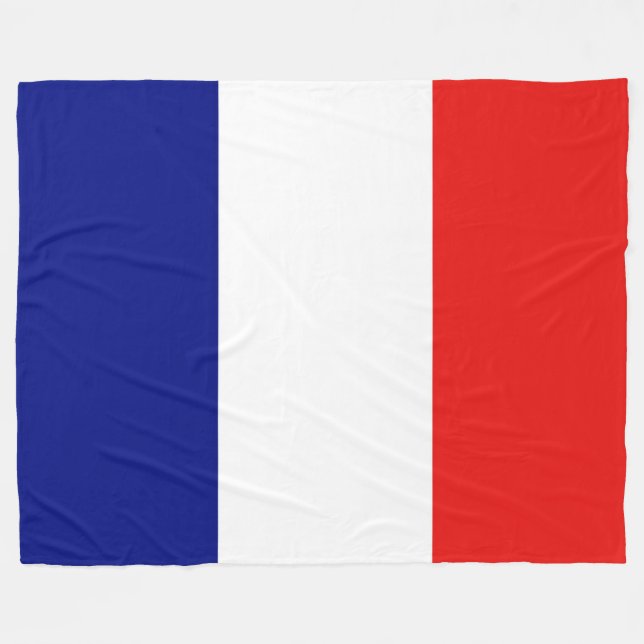 FRENCH FLAG FLEECEDECKE (Vorderseite (Horizontal))