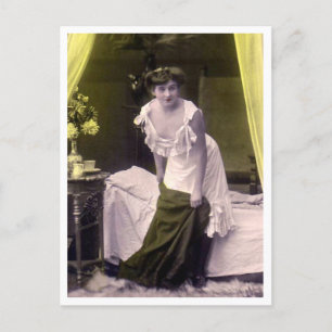 French Flirt - Vintage Pin-up Postkarte