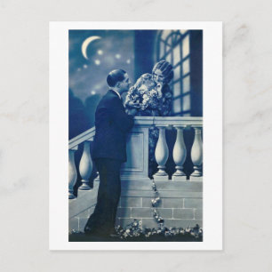 French Flirt - Vintage Romantische Postkarte
