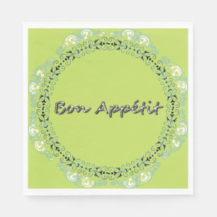 FRENCH-FLORAL-FRESH--NAPKIN-DECOR SERVIETTE