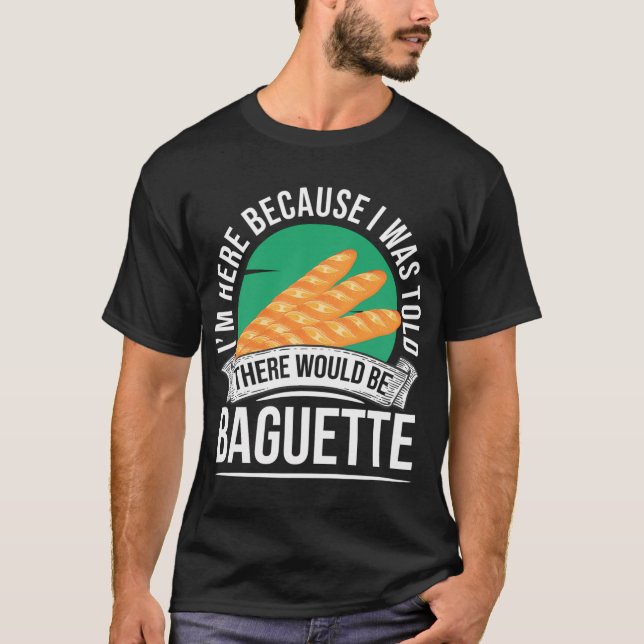 French Food Baguette T-Shirt (Vorderseite)