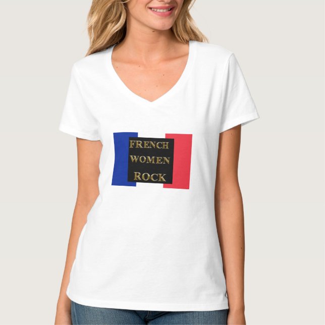 FRENCH FRAUEN ROCK T-Shirt (Vorderseite)