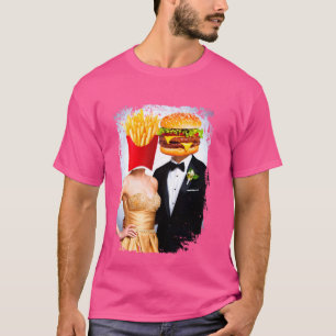 French Friends Hamburger Liebe Fast Food Funny Fun T-Shirt