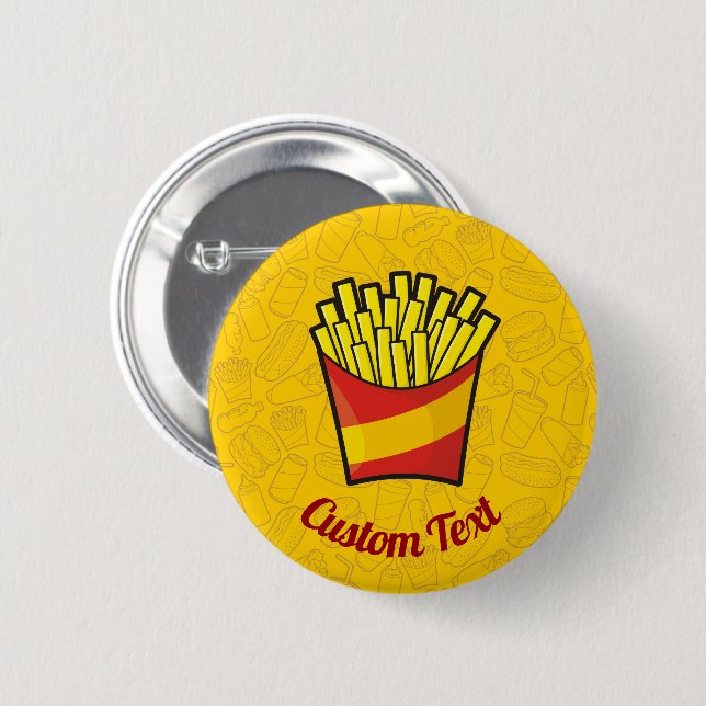French Fries Button (Vorne & Hinten)
