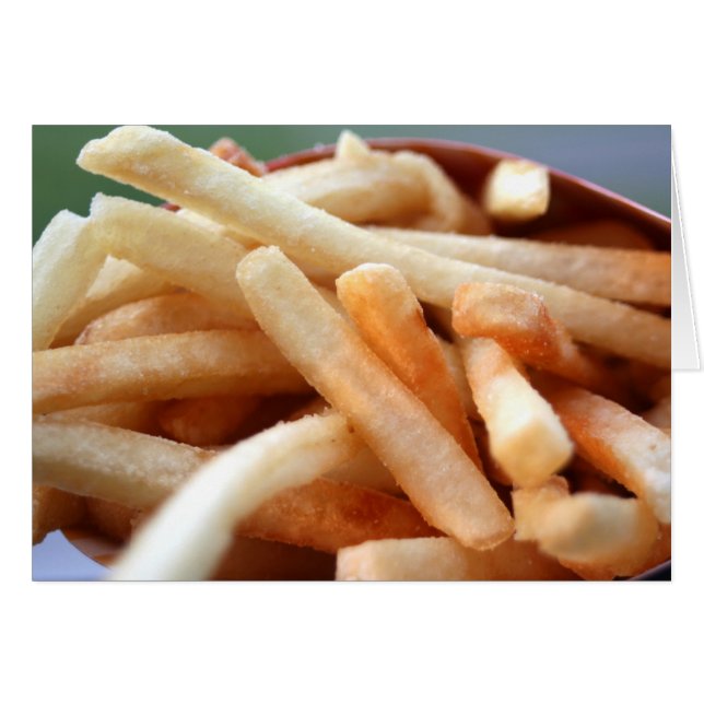 French Fries Card (Vorderseite (Horizontal))
