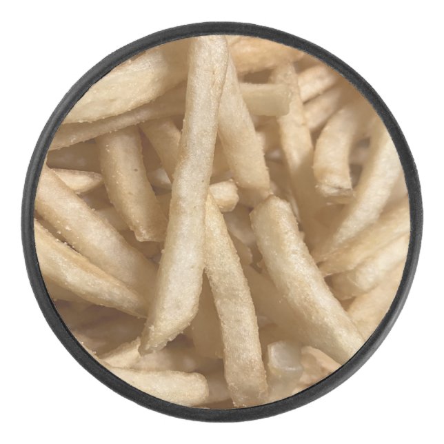 French Fries Eishockey Puck (Vorderseite)