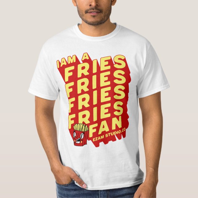 "French Fries Fan - Spaß und spielerisches Design" T-Shirt (Vorderseite)