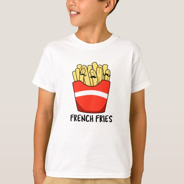 French Fries Funny Fast Food Pub T-Shirt (Vorderseite)