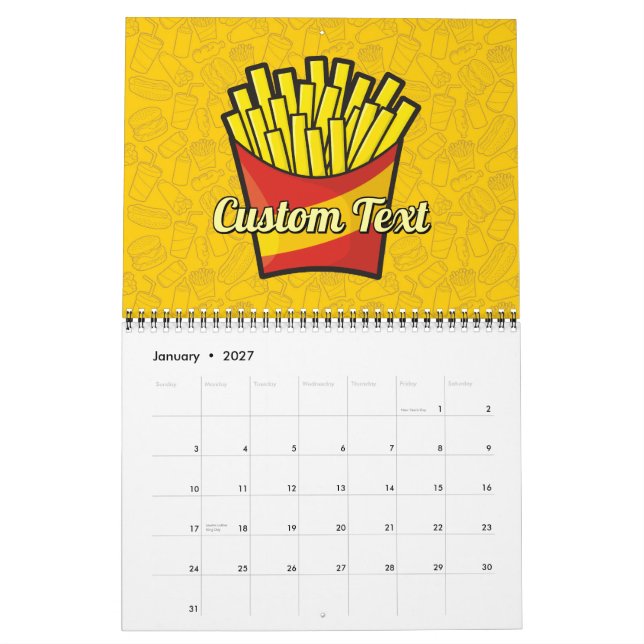 French Fries Kalender (Jan 2027)