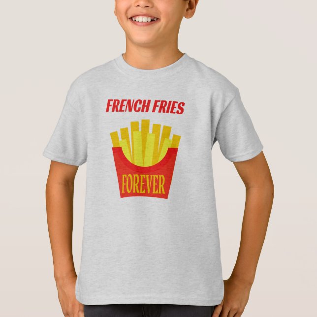 French Fries Kids' Hanes TAGLESS® T - Shirt (Vorderseite)