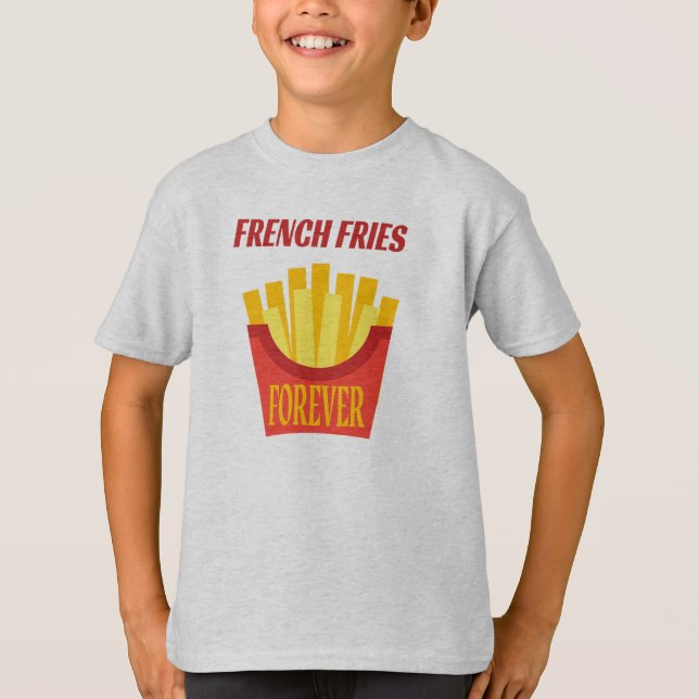 French Fries Kids' Hanes TAGLESS® T - Shirt (Vorderseite)