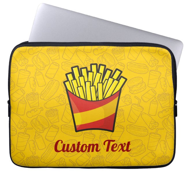 French Fries Laptop Sleeve (Vorderseite)