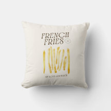 French Fries Lover Funny Throw Kissen
