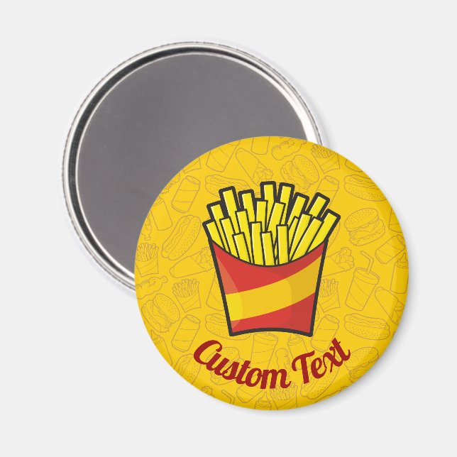 French Fries Magnet (Vorderseite/Rückseite)